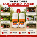 (Pack of 2) Snake Repellent Powder Snake Deterrent – High-Strength Snake Shield Powder for House & Garden Protection