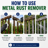 (Pack of 2) Metal Rust Remover Rust Removal Cleaner – High-Efficiency Chemical Rust Remover for Steel, Iron & Bike