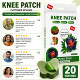 (20 Patches) Knee Patch Pain Relief Heat Patches – Herbal Knee Patches for Muscle & Joint Comfort