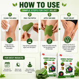 (20 Patches) Knee Patch Pain Relief Heat Patches – Herbal Knee Patches for Muscle & Joint Comfort