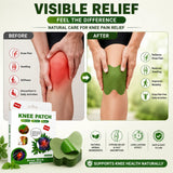 (20 Patches) Knee Patch Pain Relief Heat Patches – Herbal Knee Patches for Muscle & Joint Comfort
